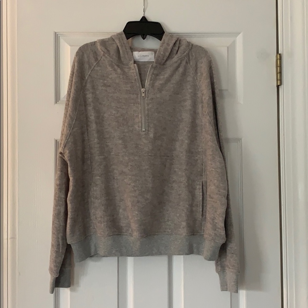Grey zip up